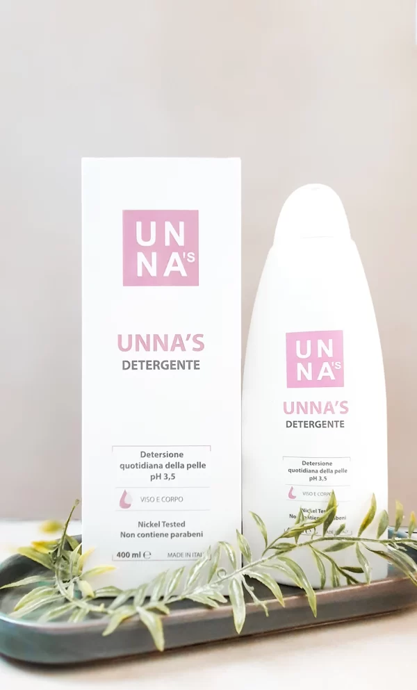 Immagine del Unna’s Detergente con la sua confezione.